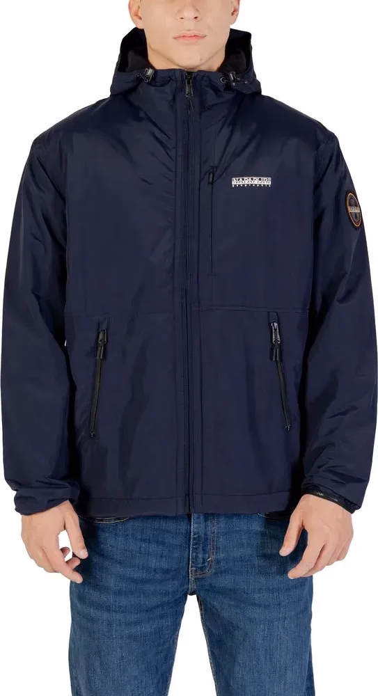 Blue Polyamide Shell Jacket