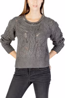 كنزة رمادية بملمس مارابو 1
