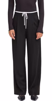 Black Polyester Pants 1