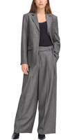 Gray Polyester Casual Pants 3
