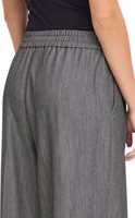 Gray Polyester Casual Pants 4