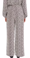 Brown Polyester Casual Pants 2