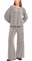 Brown Polyester Casual Pants 3