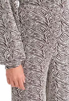 Brown Polyester Casual Pants 4