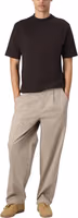 Beige Cotton Casual Pants 4