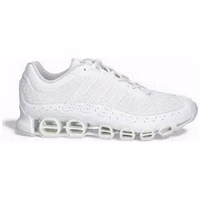 White Synthetic Athletic Sneakers 1