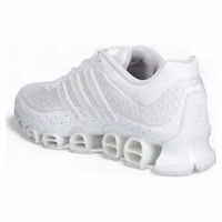 White Synthetic Athletic Sneakers 2