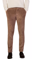 Brown Cotton Casual Pants 1