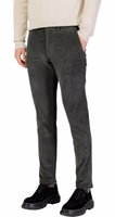 Green Cotton Casual Pants 1
