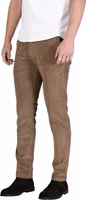 Brown Cotton Casual Pants 2