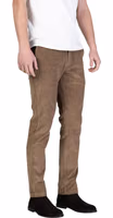 Brown Cotton Casual Pants 3