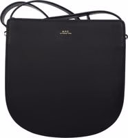 Black Leather Crossbody Bag 1