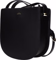 Black Leather Crossbody Bag 2