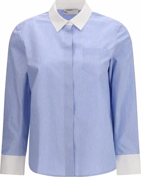 Blue Cotton Pattern Shirt