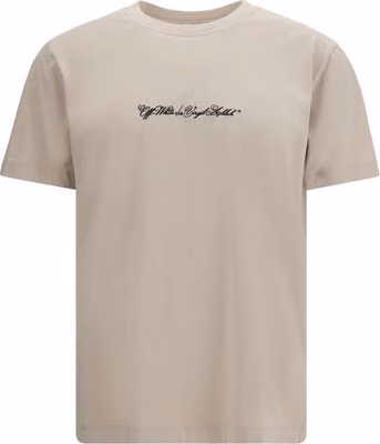 Beige Cotton T-Shirt