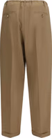 Beige Polyester Casual Pants 2