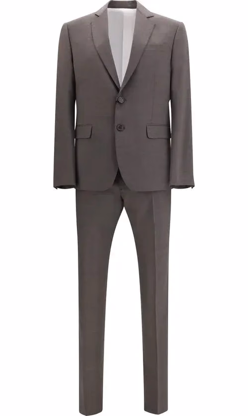 Gray Wool Two-Piece Suit