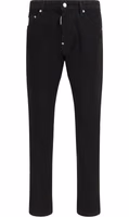 Black Cotton Slim Fit Jeans 1