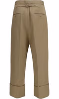 Beige Cotton Casual Pants 2