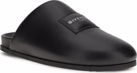 Black Calf Leather Bos Taurus Mules 2