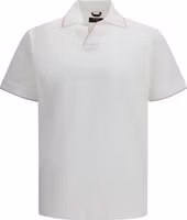 White Cotton Polo Shirt 1