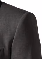 Gray Wool Single Breasted 1 Button 3PC Suit 5