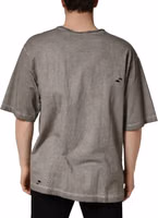 Gray DG Logo Print Cotton Round Neck T-shirt 3