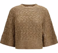 Beige Silk Sweatshirt 1