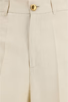 Beige Viscose Casual Pants 3