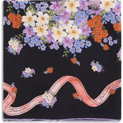 Multicolor Silk Scarf