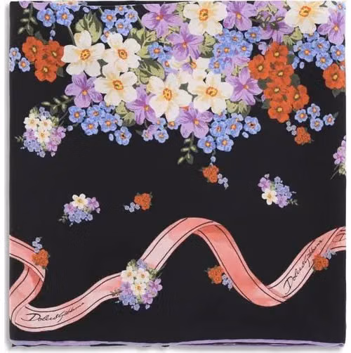 Multicolor Silk Scarf