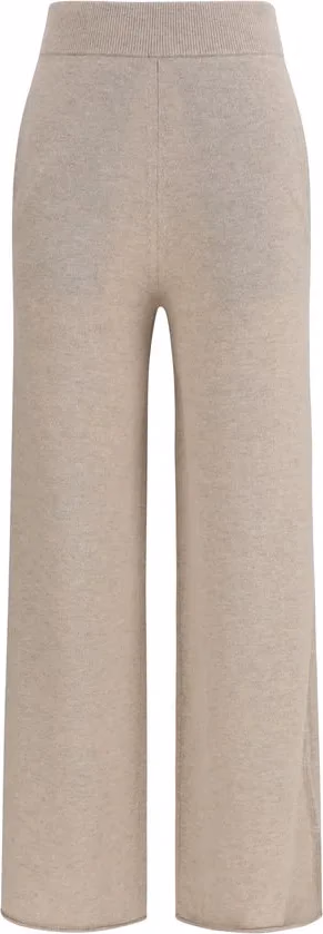 Beige Cashmere Casual Pants