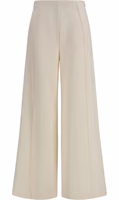 Beige Polyamide Flared Pants 1