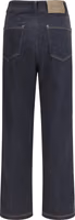 Blue Cotton Straight-Leg Jeans 2