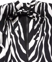 Black White Viscose Zebra Pattern Jumpsuit 5