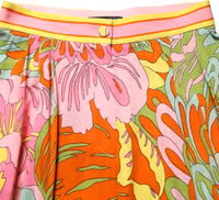Multicolor FloralPrint Cropped Trouser Pants 4
