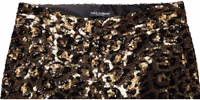 Gold Leopard Sequined Straight Trouser Pants 4