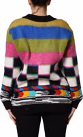 Multicolor Stripes V-neck Pullover Sweater 3