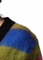 Multicolor Stripes V-neck Pullover Sweater 5