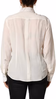 Off White Collared Long Sleeves Blouse Top 3