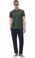 Green Cotton Polo Shirt 5
