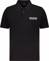 Black Cotton Polo Shirt 1