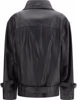 Black Lambskin Leather Jacket 2