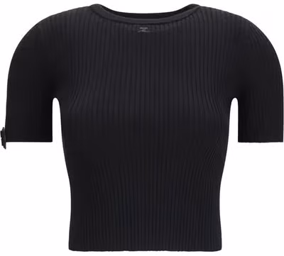 Black Viscose T-Shirt