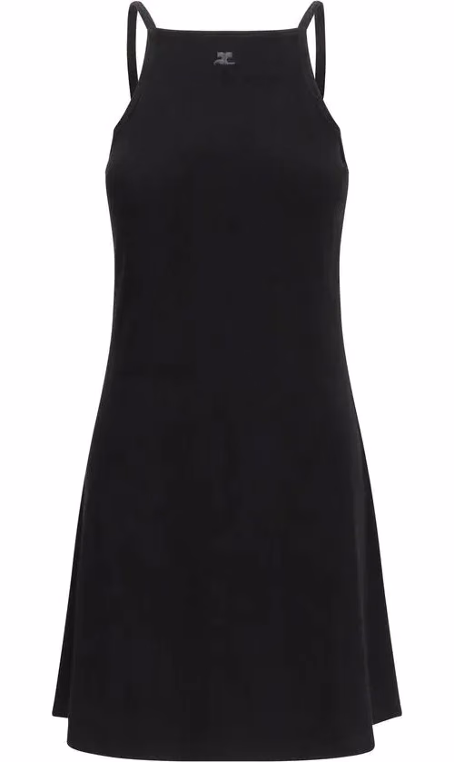 Black Viscose Casual Dress