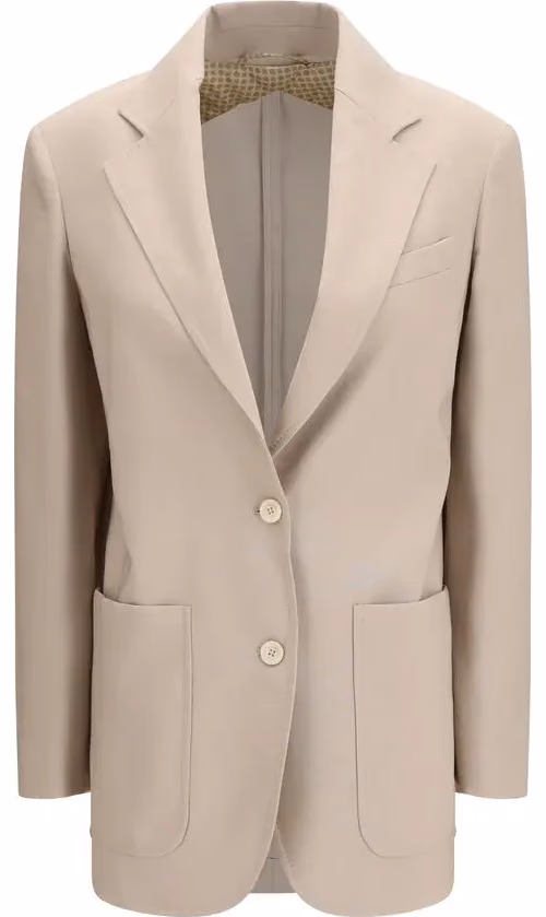 Beige Wool Blazer
