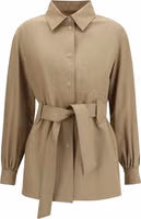 Brown Wool Oves Aries Sleeveless Jacket 1