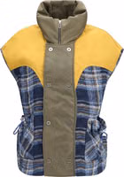 Blue Polyamide Sleeveless Jacket 1