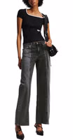 Black Cotton Relaxed Fit Jeans 3