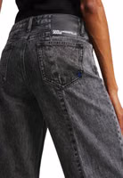 Black Cotton Relaxed Fit Jeans 4